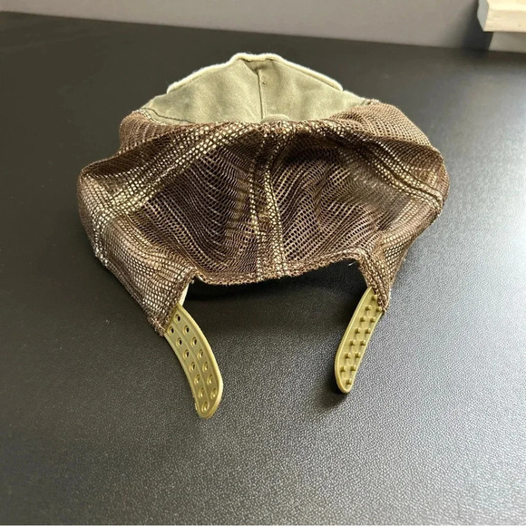 Joes‎ Crab Shack Hat Cap Adjustable Strap Back One Size Green Distressed Vintage - Picture 8 of 10